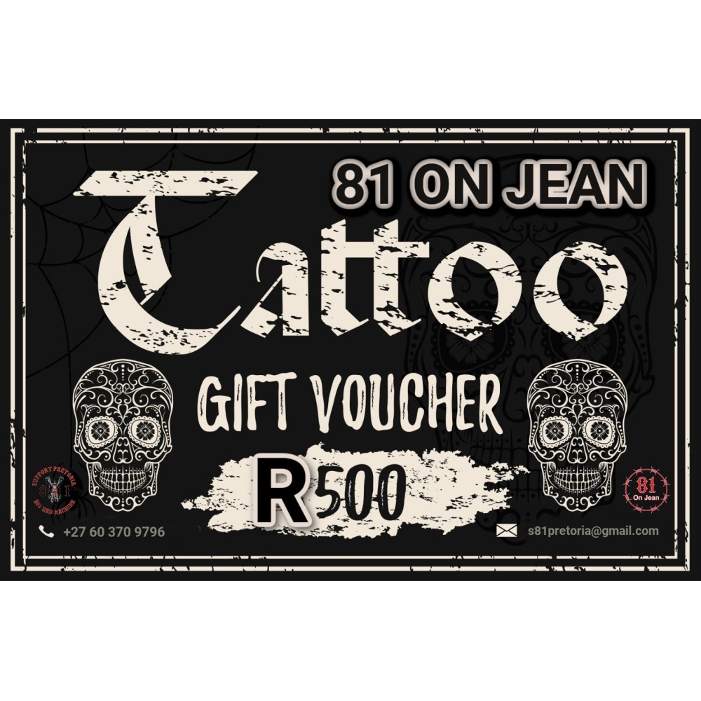 81 on Jean R500 Tattoo Voucher